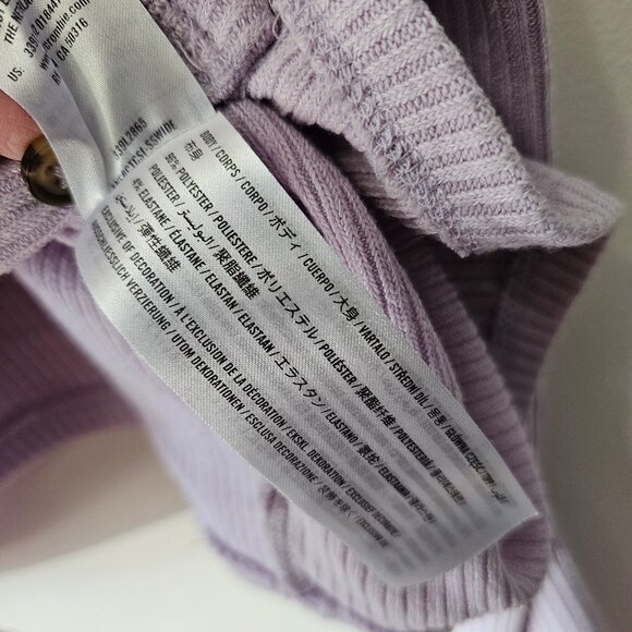 Medium Hollister Cropped Purple Cardigan - Picture 5 of 5